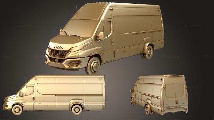 Автомобили и транспорт (Iveco Daily Tourus L4H3 2020, CARS_2027) 3D модель для ЧПУ станка