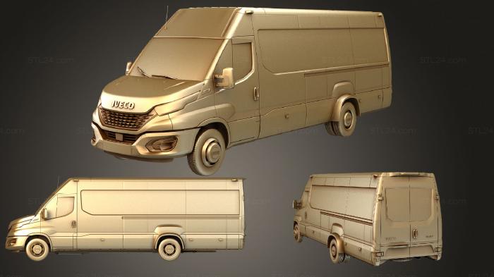 Автомобили и транспорт (Iveco Daily Tourus L5H2 2020, CARS_2028) 3D модель для ЧПУ станка