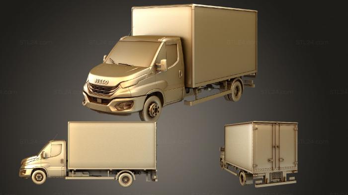 Автомобили и транспорт (Коробка iveco dayli 2022, CARS_2034) 3D модель для ЧПУ станка