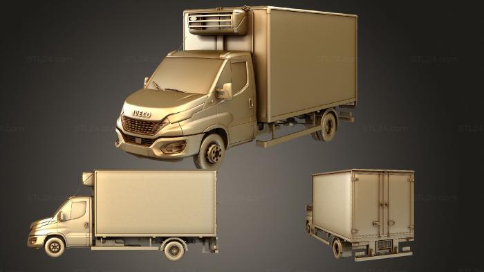 Vehicles (iveco dayli refrigerated rigid 2021, CARS_2035) 3D models for cnc