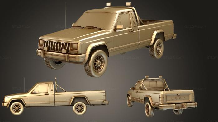 Автомобили и транспорт (Джип Команч (Mk1) (MJ) 1984, CARS_2063) 3D модель для ЧПУ станка