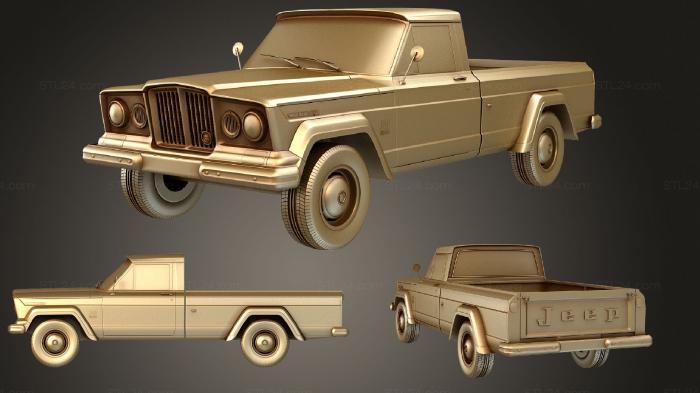 Автомобили и транспорт (Джип Гладиатор 1962, CARS_2066) 3D модель для ЧПУ станка