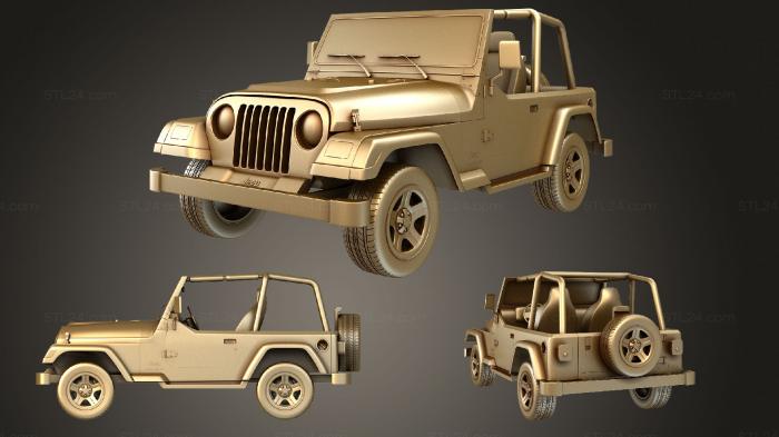 Vehicles (Jeep Wrangler (Mk2) (TJ) 1997, CARS_2075) 3D models for cnc