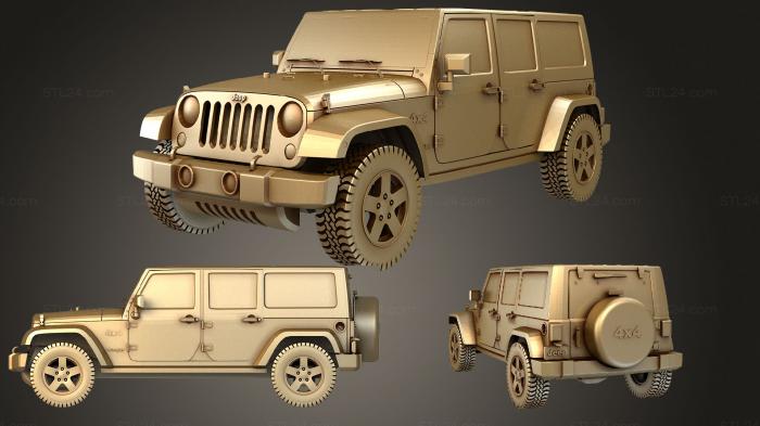Автомобили и транспорт (Jeep Wrangler JK Unlimited, CARS_2078) 3D модель для ЧПУ станка