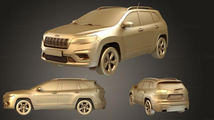 Автомобили и транспорт (Jeep Cherokee Limited 2019, CARS_2081) 3D модель для ЧПУ станка