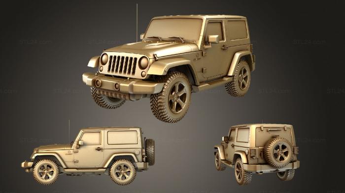 Автомобили и транспорт (Jeep Wrangler Chief JK 2017, CARS_2086) 3D модель для ЧПУ станка