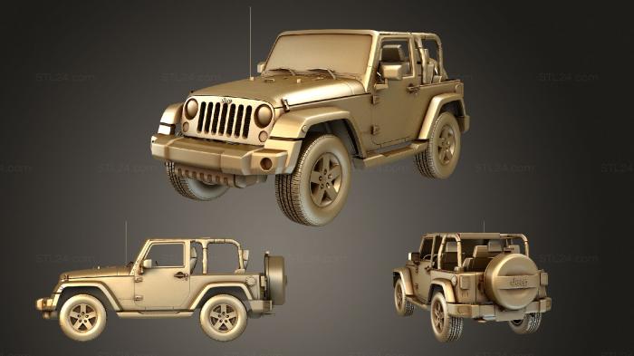 Автомобили и транспорт (Jeep Wrangler Горный 2012, CARS_2088) 3D модель для ЧПУ станка