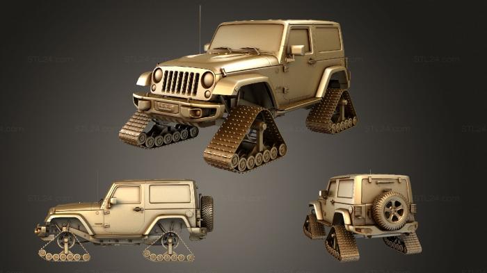 Автомобили и транспорт (Jeep Wrangler Rubicon Recon Crawler 2017, CARS_2094) 3D модель для ЧПУ станка