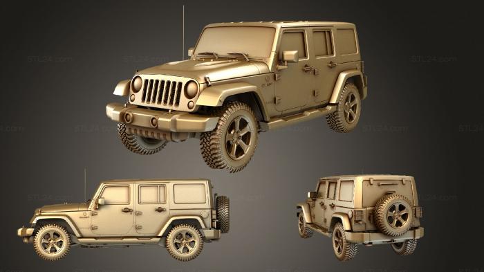Автомобили и транспорт (Jeep Wrangler Unlimited Chief JK 2017, CARS_2097) 3D модель для ЧПУ станка