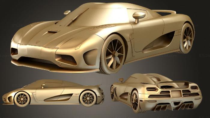 Автомобили и транспорт (Кенигсегг Агера 2011, CARS_2139) 3D модель для ЧПУ станка
