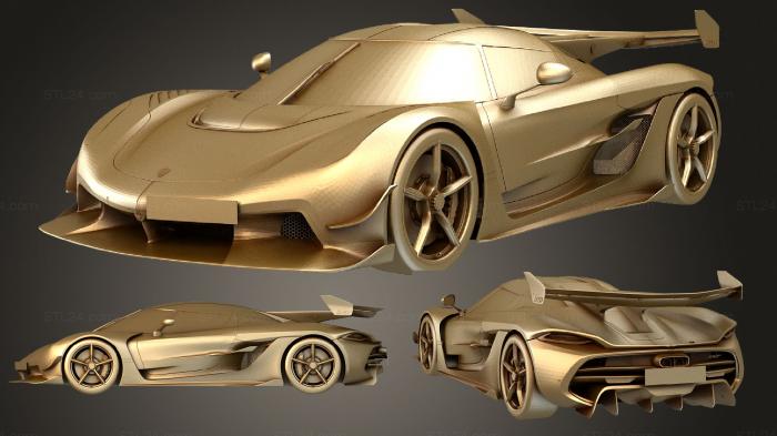 Автомобили и транспорт (Кенигсегг Йеско 2020, CARS_2142) 3D модель для ЧПУ станка
