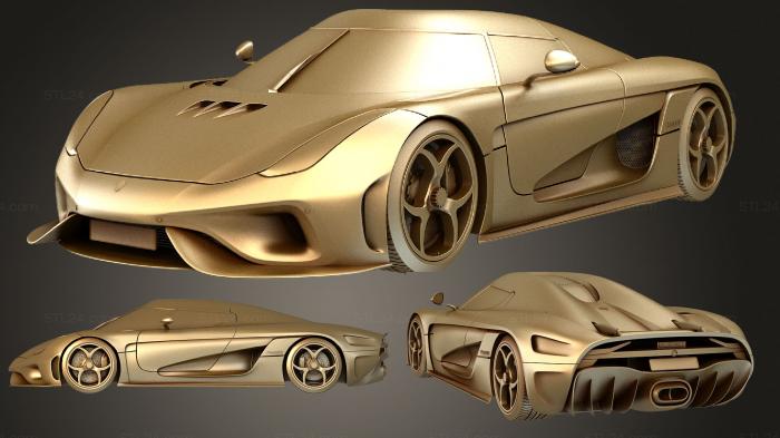 Vehicles (Koenigsegg Regera 2017, CARS_2144) 3D models for cnc
