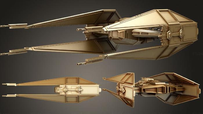 Vehicles (Kylo Ren s TIE silencer, CARS_2151) 3D models for cnc