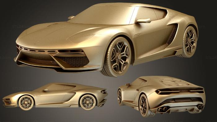 Автомобили и транспорт (Концепт Lamborghini Asterion LPI910 4 2017 комплект, CARS_2157) 3D модель для ЧПУ станка