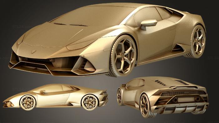 Vehicles (Lamborghini Huracan EVO 2019 3D, CARS_2168) 3D models for cnc