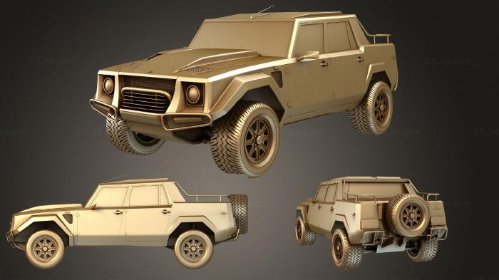 Vehicles (Lamborghini LM002 pickup 1986, CARS_2170) 3D models for cnc