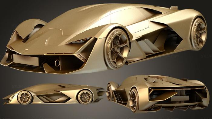 Vehicles (Lamborghini Terzo Millennio 2018, CARS_2175) 3D models for cnc