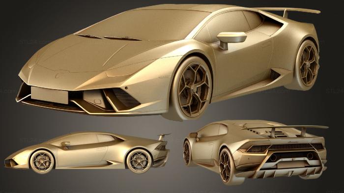 Автомобили и транспорт (Lamborghini hurcan performante 2018, CARS_2191) 3D модель для ЧПУ станка