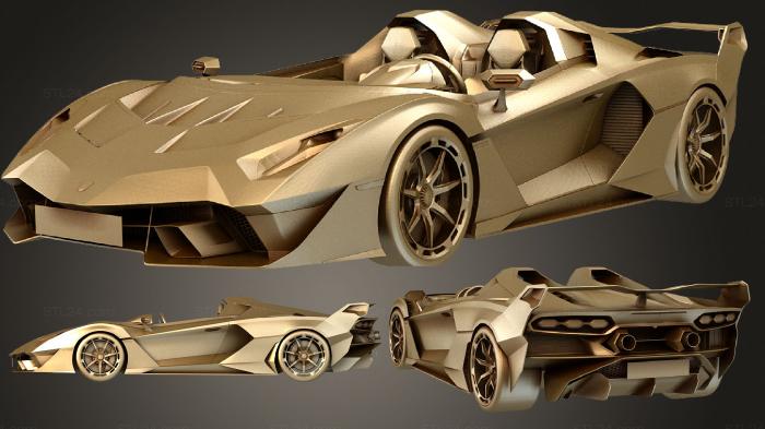 Автомобили и транспорт (Lamborghini sc20 2020, CARS_2192) 3D модель для ЧПУ станка