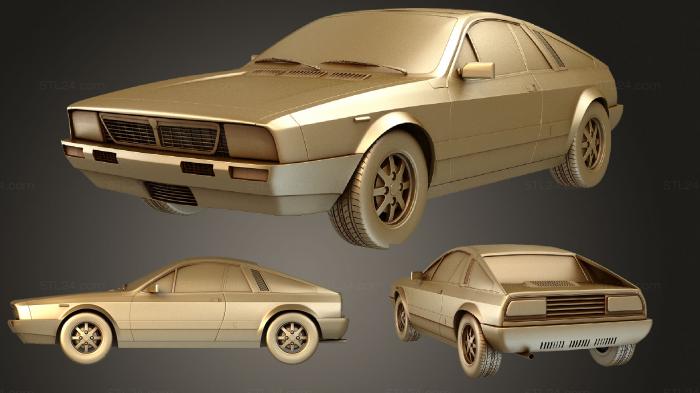Автомобили и транспорт (Lancia Montecarlo 1979, CARS_2210) 3D модель для ЧПУ станка