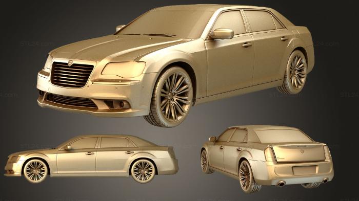 Автомобили и транспорт (Lancia Thema LWB 2014, CARS_2215) 3D модель для ЧПУ станка