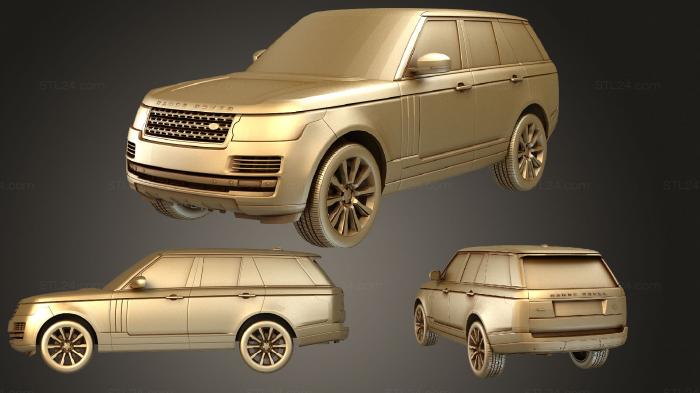 Автомобили и транспорт (LandRover Range Rover HSE Td6 2016, CARS_2237) 3D модель для ЧПУ станка