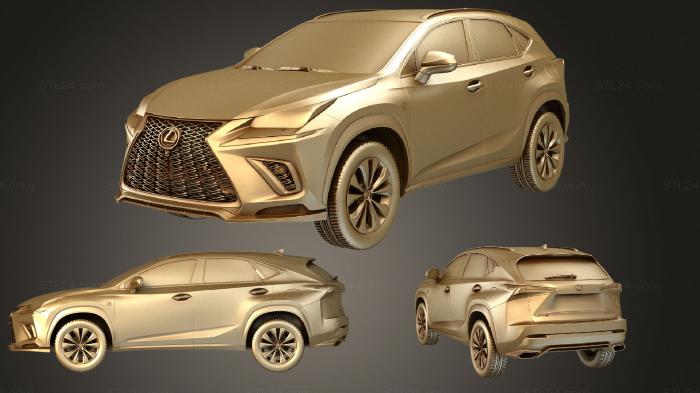 Автомобили и транспорт (Lexus NX (Mk1f) F спорт, CARS_2266) 3D модель для ЧПУ станка