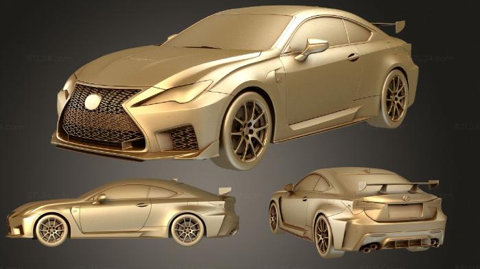 Автомобили и транспорт (Lexus RC F Track Edition 2020, CARS_2269) 3D модель для ЧПУ станка