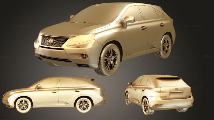 Vehicles (Lexus RX 450h 2010 v02, CARS_2271) 3D models for cnc