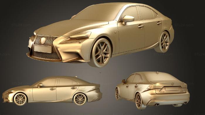 Автомобили и транспорт (Lexus IS F Sport 2016, CARS_2275) 3D модель для ЧПУ станка