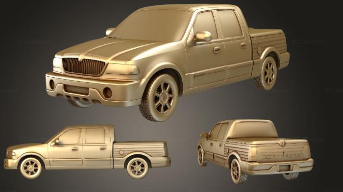 Vehicles (Lincoln Blackwood 2001, CARS_2285) 3D models for cnc
