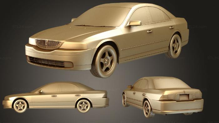 Автомобили и транспорт (Линкольн LS (Mk1) 1999, CARS_2294) 3D модель для ЧПУ станка