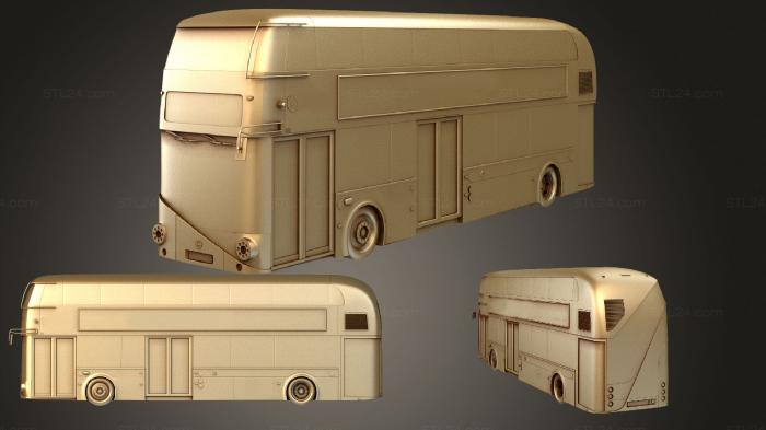 Автомобили и транспорт (Лондонский автобус LT2 LT61 BHT Arriva, CARS_2307) 3D модель для ЧПУ станка