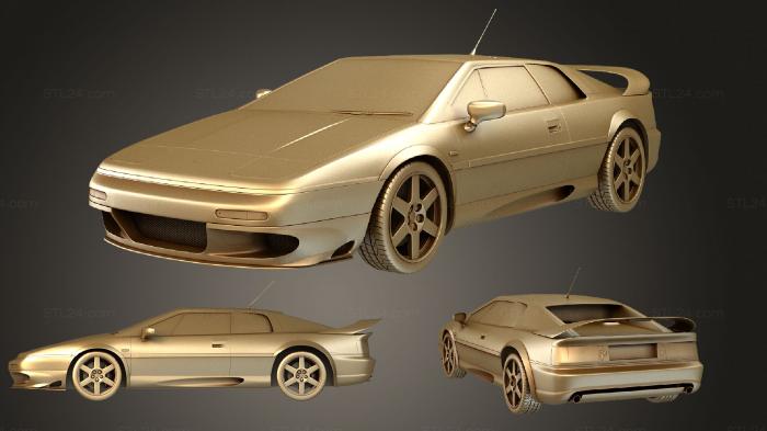 Автомобили и транспорт (Lotus Esprit (Mk5) 1996, CARS_2314) 3D модель для ЧПУ станка