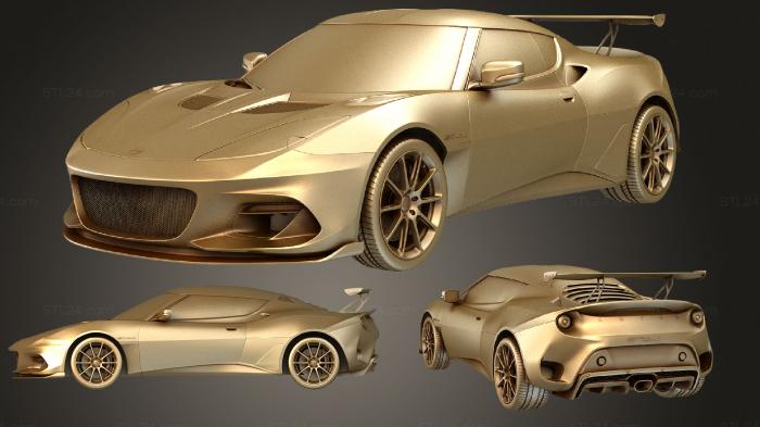 Автомобили и транспорт (Lotus Evora GT 430 2018, CARS_2317) 3D модель для ЧПУ станка