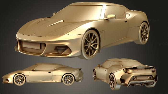 Автомобили и транспорт (Lotus evora gt410 2020, CARS_2318) 3D модель для ЧПУ станка
