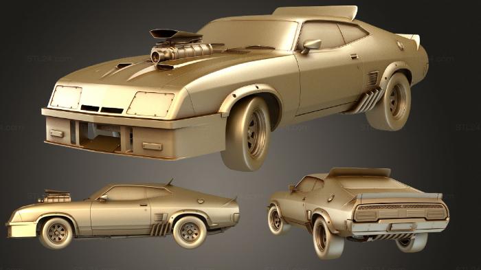 Автомобили и транспорт (Безумный Макс последний из перехватчиков v8, CARS_2334) 3D модель для ЧПУ станка