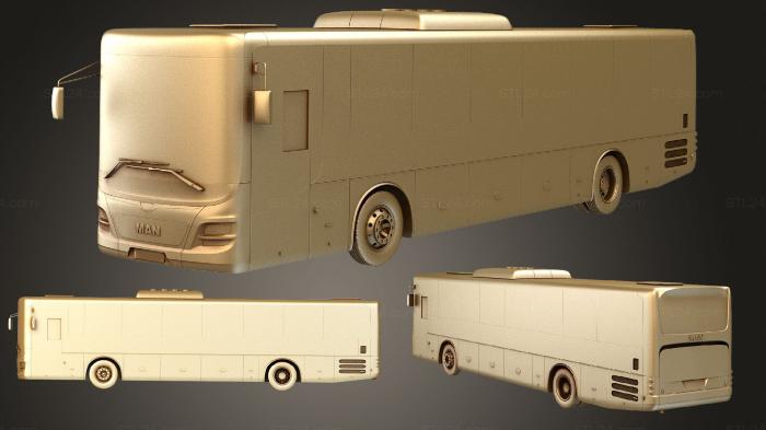 Автомобили и транспорт (Междугородний автобус MAN Lions HQinterior 2015, CARS_2335) 3D модель для ЧПУ станка