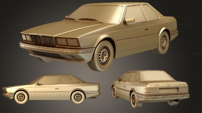 Автомобили и транспорт (Мазерати Битурбо 1982, CARS_2349) 3D модель для ЧПУ станка