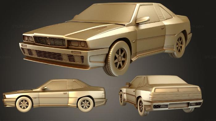 Автомобили и транспорт (Мазерати Шамал (AM339) 1990, CARS_2357) 3D модель для ЧПУ станка