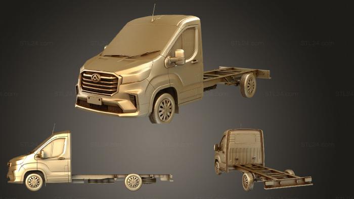 Автомобили и транспорт (Maxus 9 шасси 2022rar, CARS_2364) 3D модель для ЧПУ станка