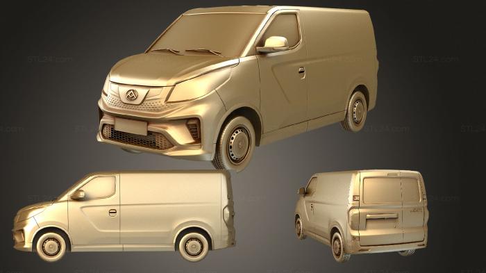 Автомобили и транспорт (Maxus e доставщик 3 l1 2021, CARS_2365) 3D модель для ЧПУ станка
