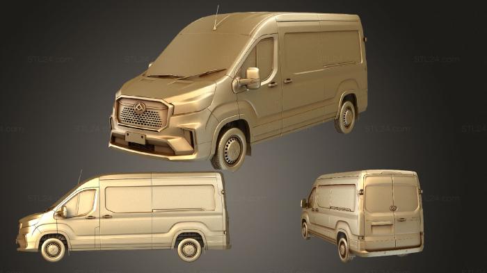 Автомобили и транспорт (Maxus e доставщик 9 l3h2 2022, CARS_2367) 3D модель для ЧПУ станка