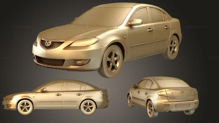 Vehicles (Mazda 3 (Mk1) sedan 2003, CARS_2374) 3D models for cnc