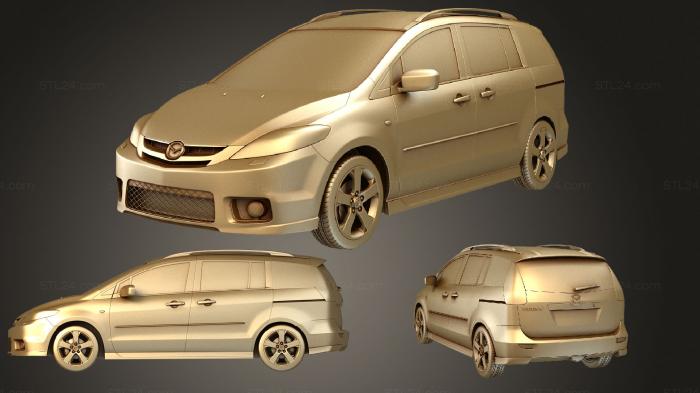 Автомобили и транспорт (Mazda 5 (Mk2) Sport 2005, CARS_2377) 3D модель для ЧПУ станка