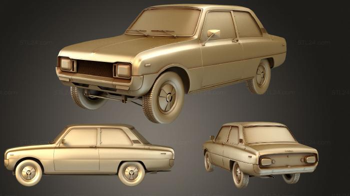 Vehicles (Mazda 1000 2door sedan 1973, CARS_2381) 3D models for cnc