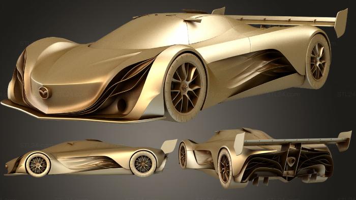 Автомобили и транспорт (Концепт Mazda Furai 2008 hipoly, CARS_2385) 3D модель для ЧПУ станка