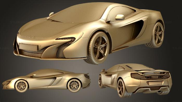 Автомобили и транспорт (Комплект Mclaren 650 S Coupe 2015, CARS_2414) 3D модель для ЧПУ станка