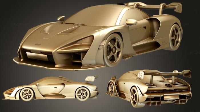 Автомобили и транспорт (McLaren Senna LM 2021, CARS_2421) 3D модель для ЧПУ станка