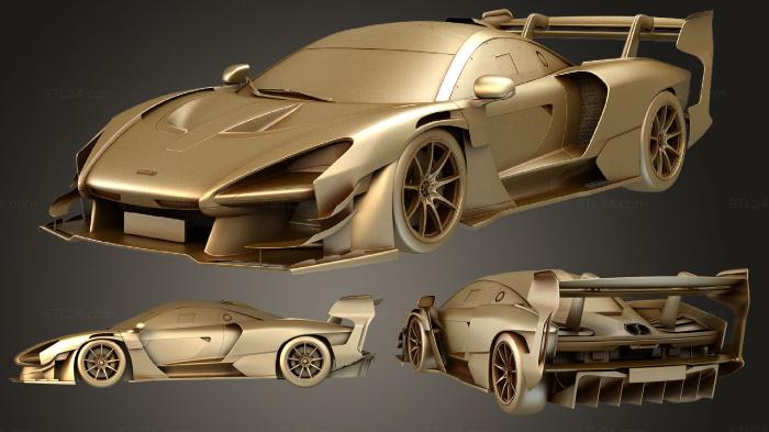 Автомобили и транспорт (McLaren Senna GTR 2020 4, CARS_2428) 3D модель для ЧПУ станка